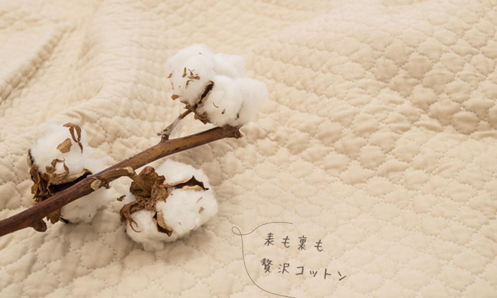 ポコットは吸湿性の良い綿生地